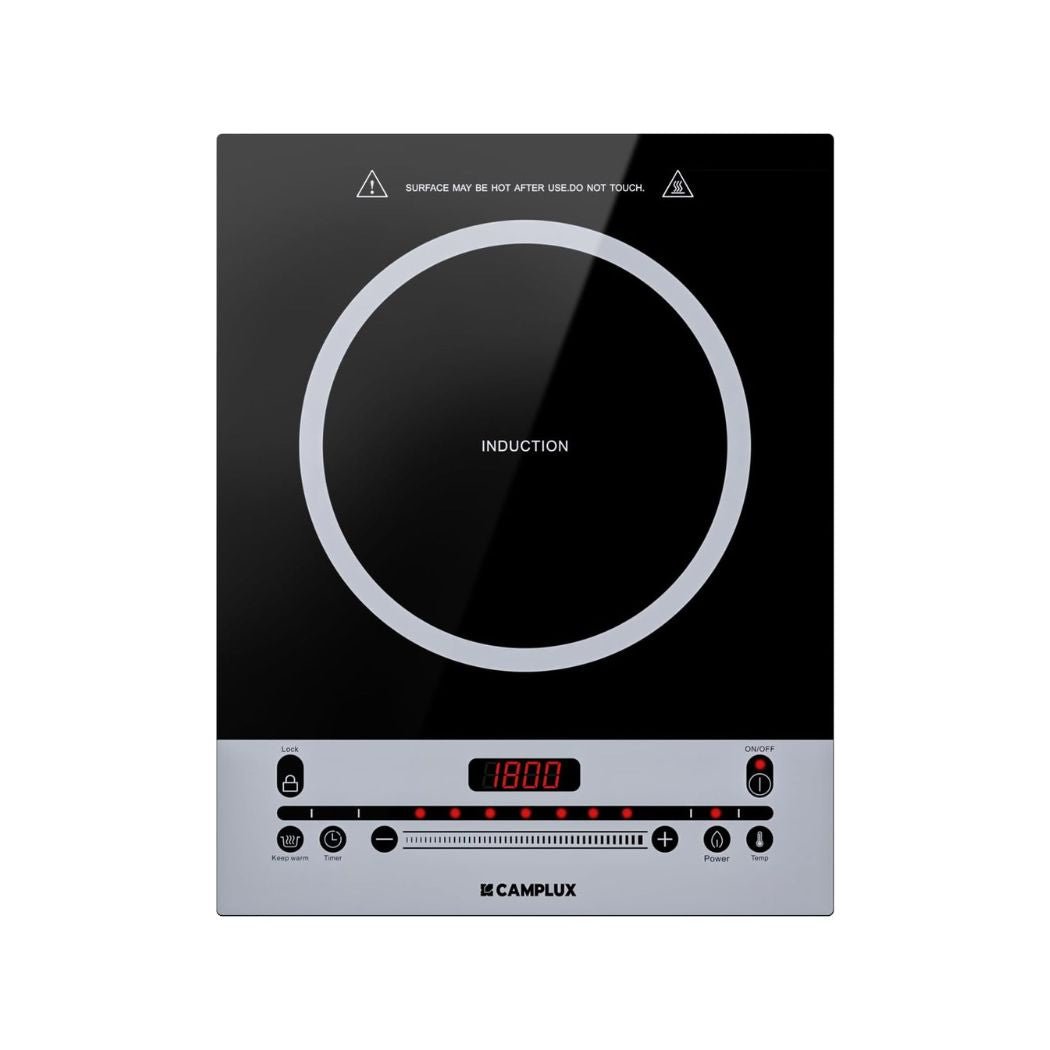 CAMPLUX Portable Induction Cooktop 1800W, 120V Single Burner Electric Cooktop - Xtrusion Overland