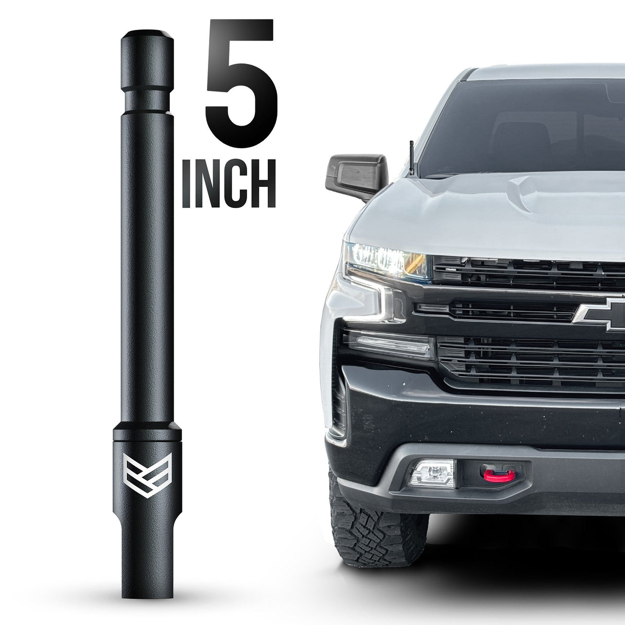 CHEVY & GMC TUFFLOCK® SHORT FLEXIBLE ANTENNA (5 INCH) - Xtrusion Overland