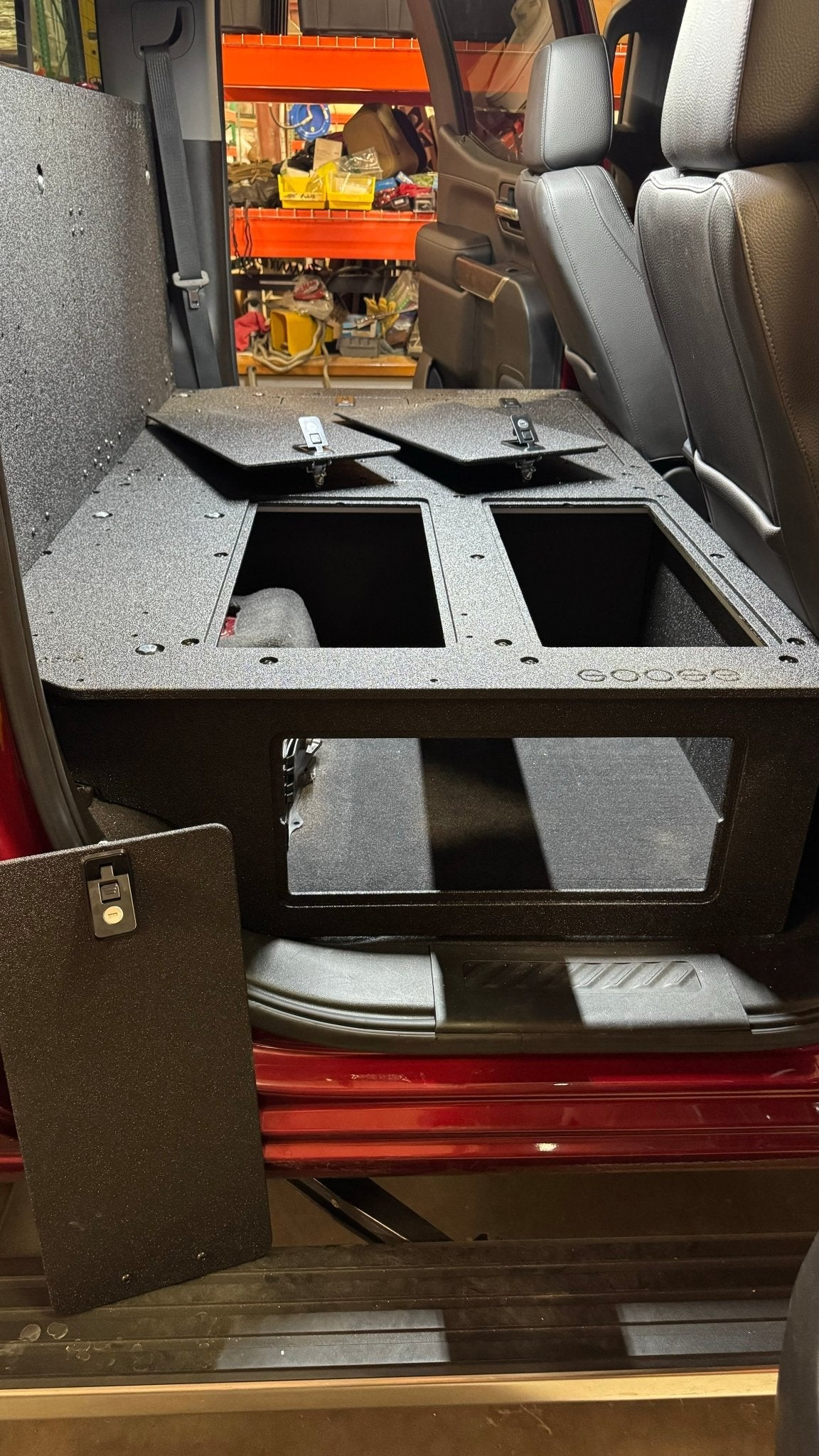 CHEVY - SILVERADO - 4TH GEN - GMC - SIERRA - 2019 - PRESENT - 5TH GEN - EXPLORE SERIES - CREW CAB - SEAT DELETE PLATE SYSTEM - SECOND ROW - 100% - Xtrusion Overland