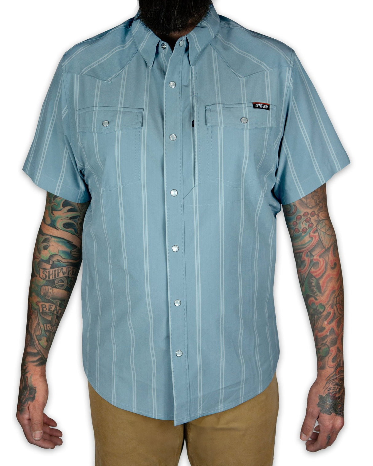 Daryll SS Shirt - Mid Blue - Xtrusion Overland