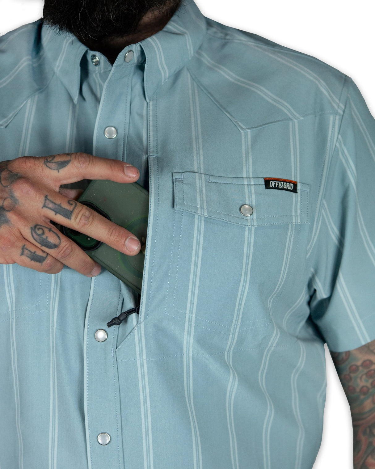 Daryll SS Shirt - Mid Blue - Xtrusion Overland