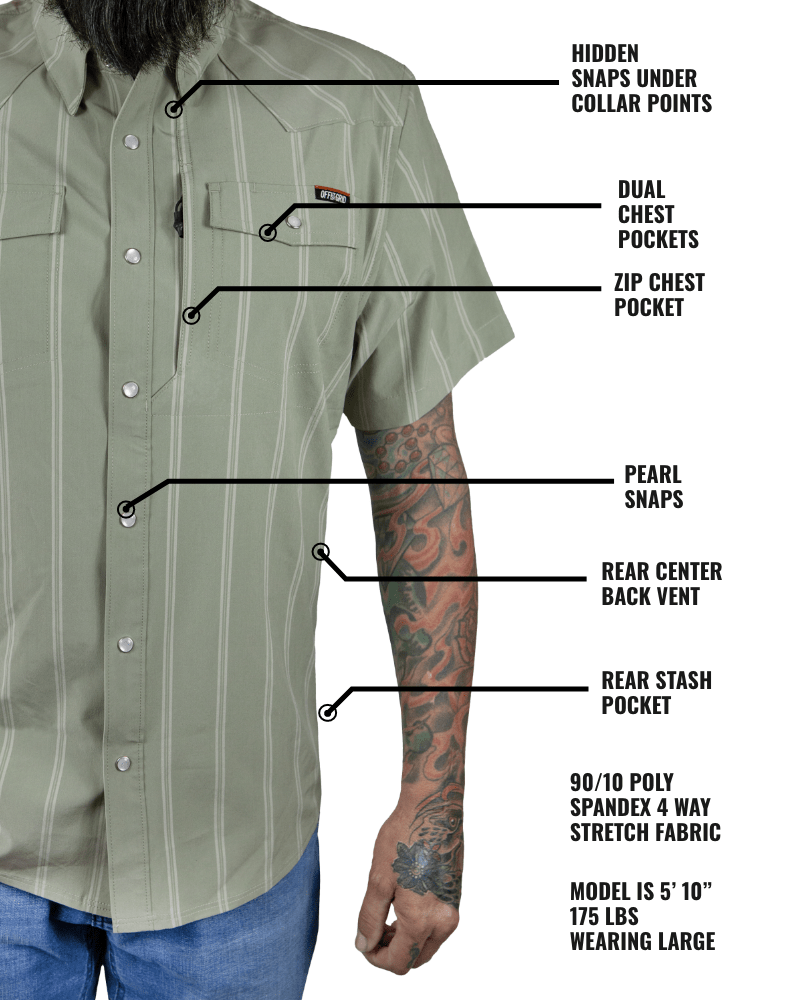 Daryll SS Shirt - Sage Green - Xtrusion Overland