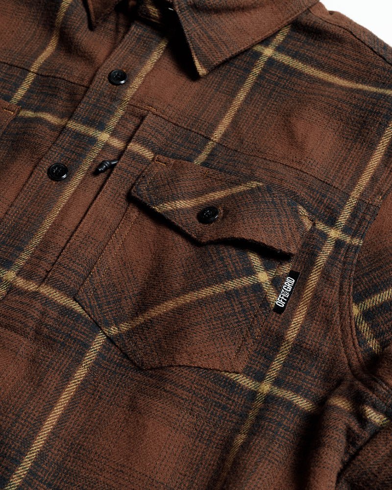 Destroyer Flannel - Burnt Brown - Xtrusion Overland