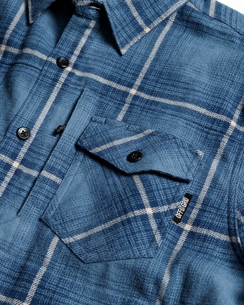 Destroyer Flannel - Pale Blue - Xtrusion Overland