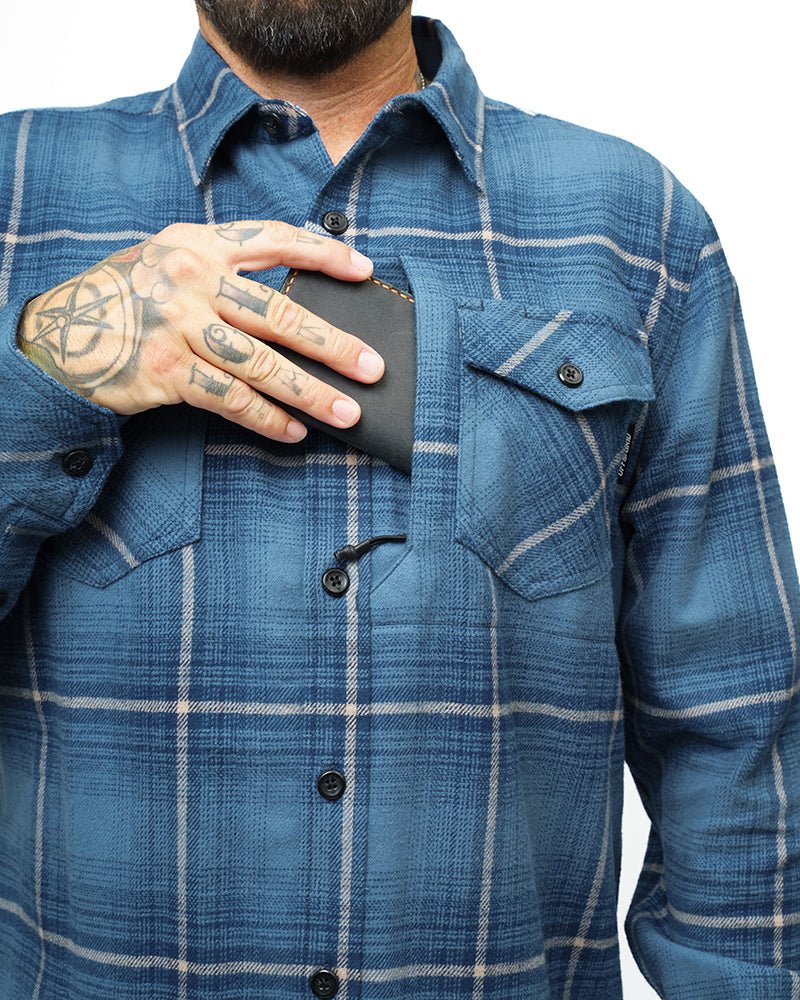 Destroyer Flannel - Pale Blue - Xtrusion Overland