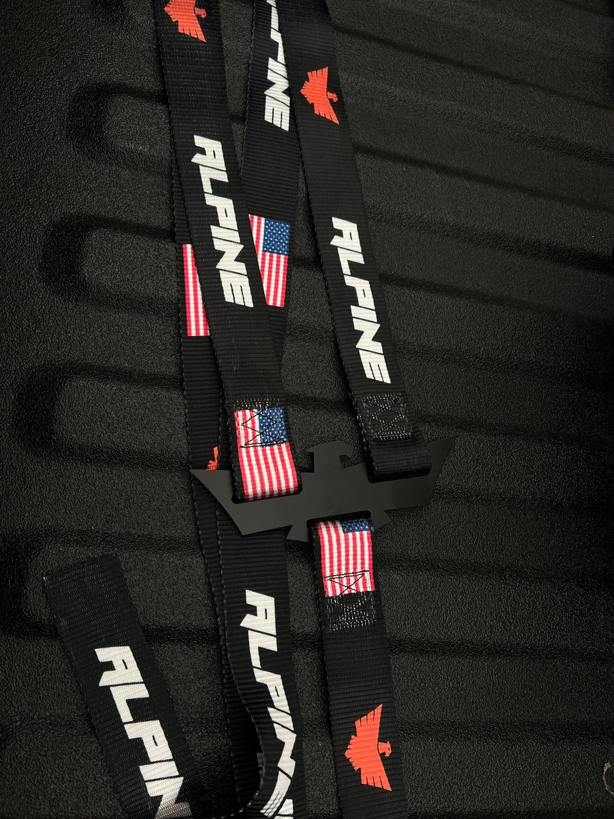 Double Eagle Straps - Alpine Flag Black (single strap) - Xtrusion Overland