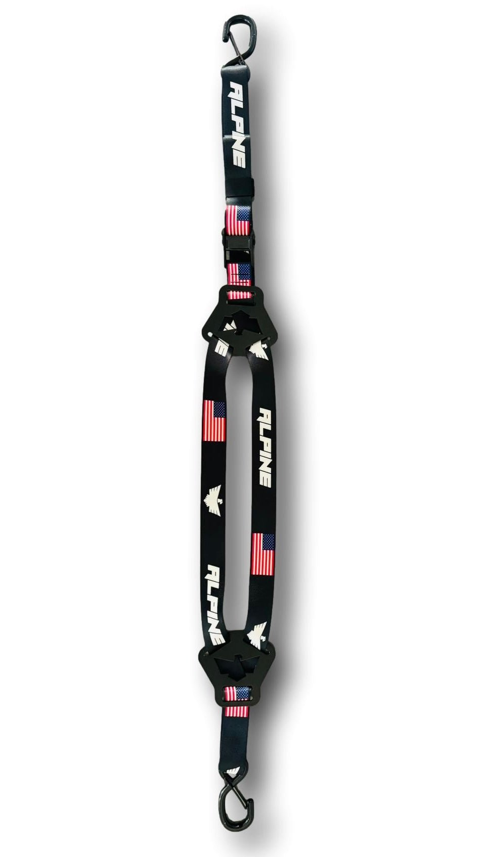 Dual Y Fuel Jug Strap - Alpine Flag - Xtrusion Overland