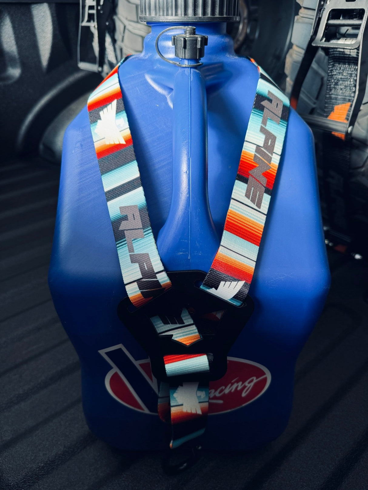 Dual Y Fuel Jug Strap - Pacifico Serape - Xtrusion Overland