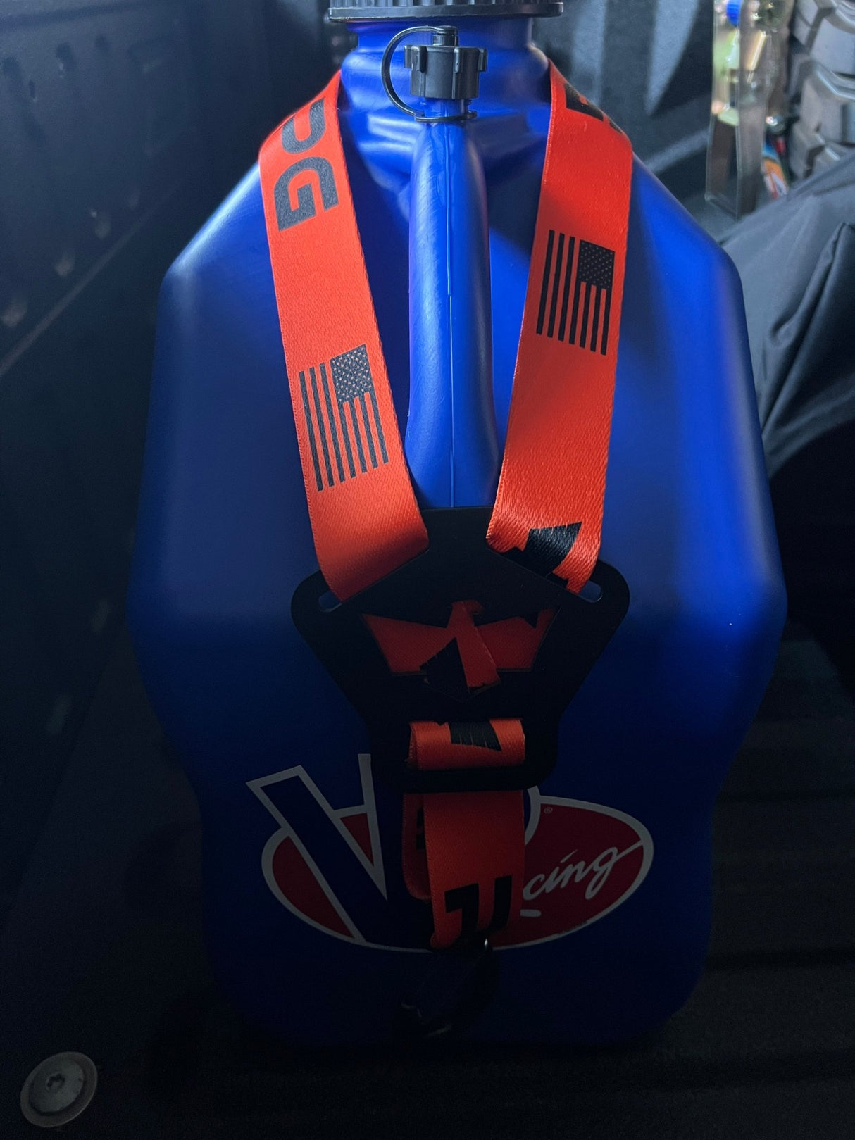 Dual Y Fuel Jug Strap - RPG X ALPINE Orange - Xtrusion Overland