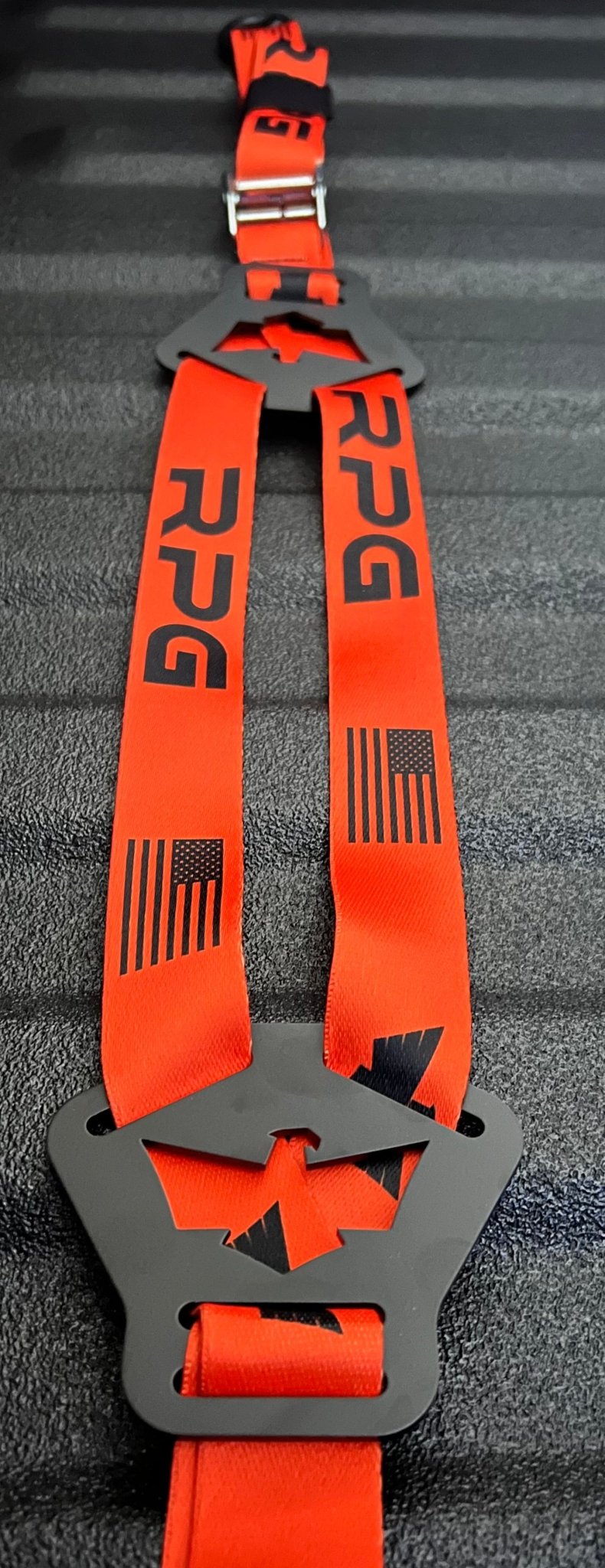 Dual Y Fuel Jug Strap - RPG X ALPINE Orange - Xtrusion Overland