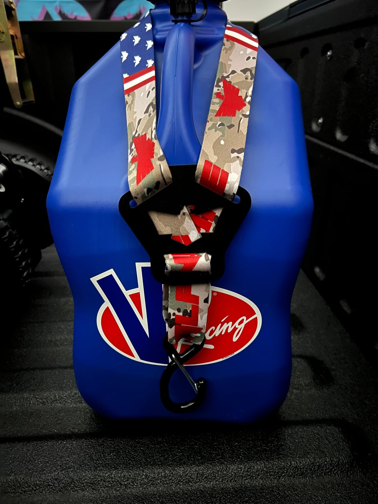 Dual Y Fuel Jug Strap - Stars and Camo - Xtrusion Overland