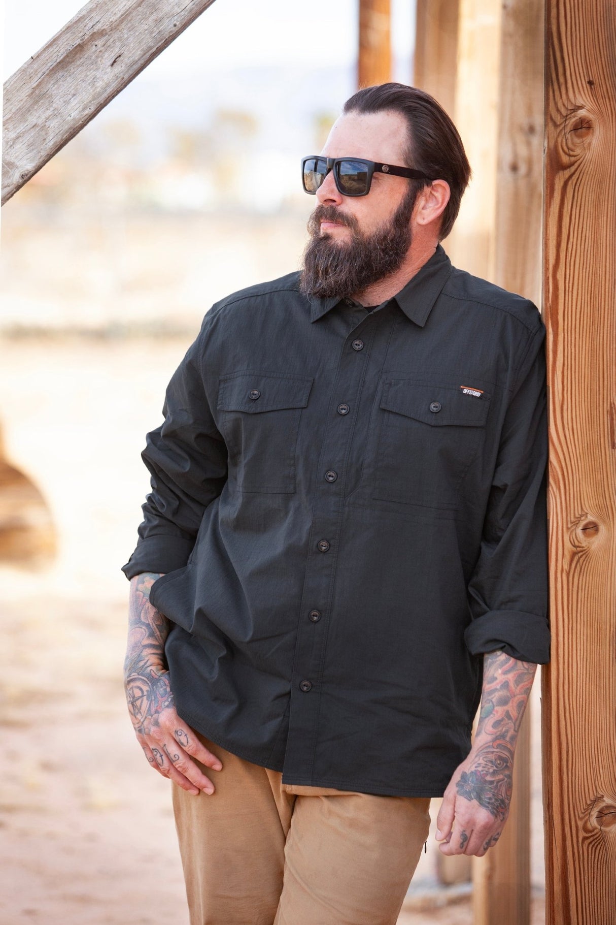 Echo Bravo LS Shirt - Vintage Black - Xtrusion Overland
