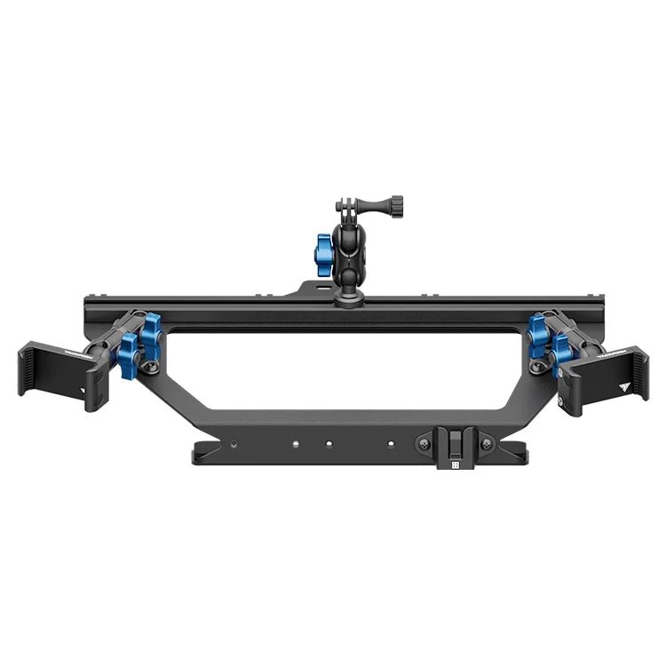 Expedition Essentials Dash Mount With Dual Phone Holders, GoPro and CB Mic Holders | 2021-2025 Ford Bronco & Bronco Raptor (Non-Sport) - Xtrusion Overland