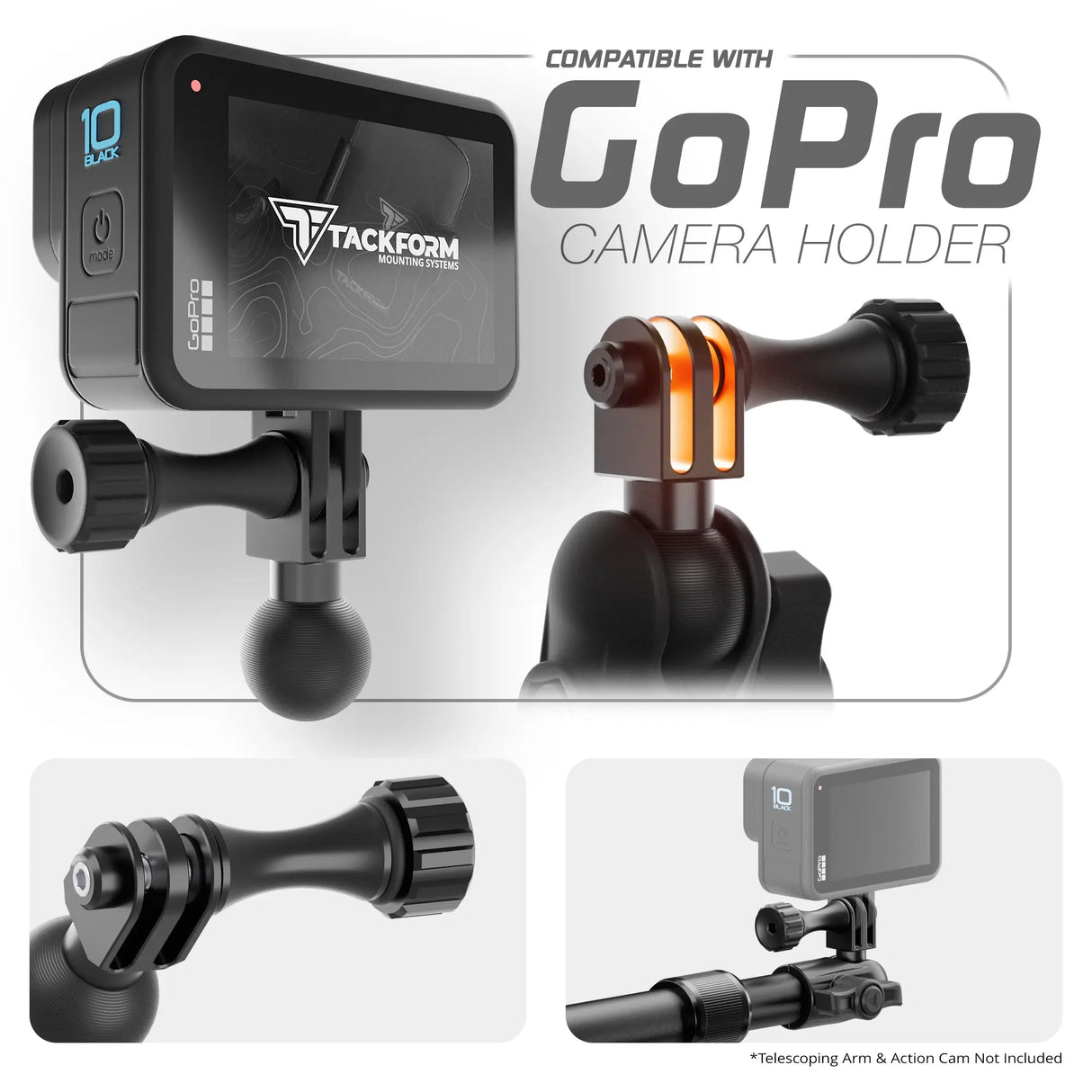Expedition Essentials Dash Mount With Dual Phone Holders, GoPro and CB Mic Holders | 2021-2025 Ford Bronco & Bronco Raptor (Non-Sport) - Xtrusion Overland