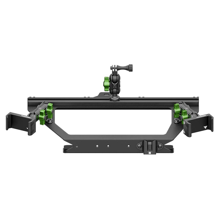 Expedition Essentials Dash Mount With Dual Phone Holders, GoPro and CB Mic Holders | 2021-2025 Ford Bronco & Bronco Raptor (Non-Sport) - Xtrusion Overland