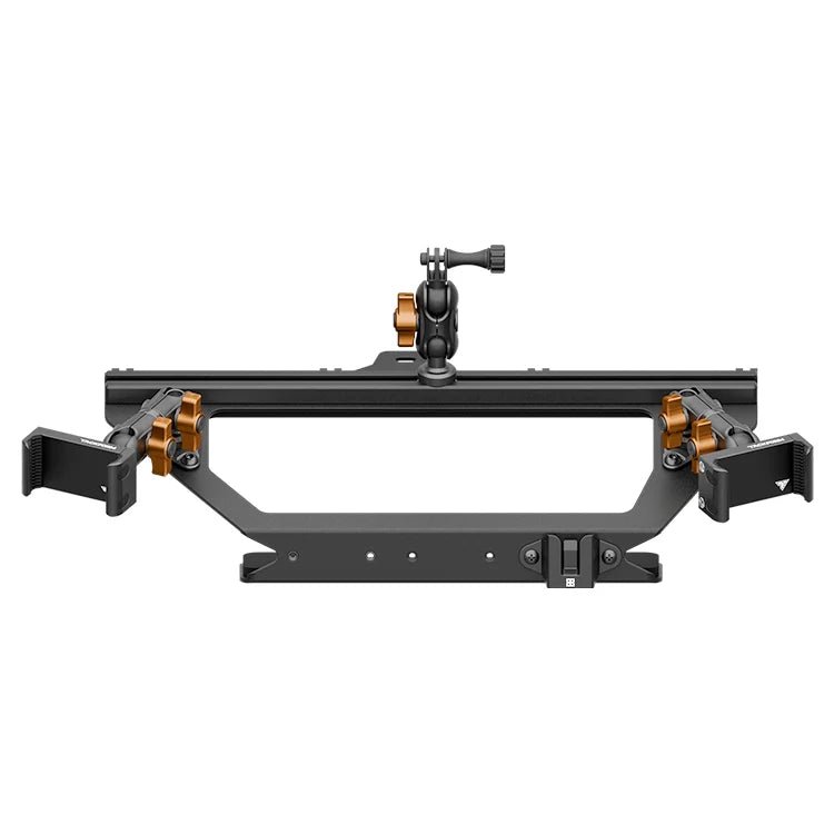Expedition Essentials Dash Mount With Dual Phone Holders, GoPro and CB Mic Holders | 2021-2025 Ford Bronco & Bronco Raptor (Non-Sport) - Xtrusion Overland