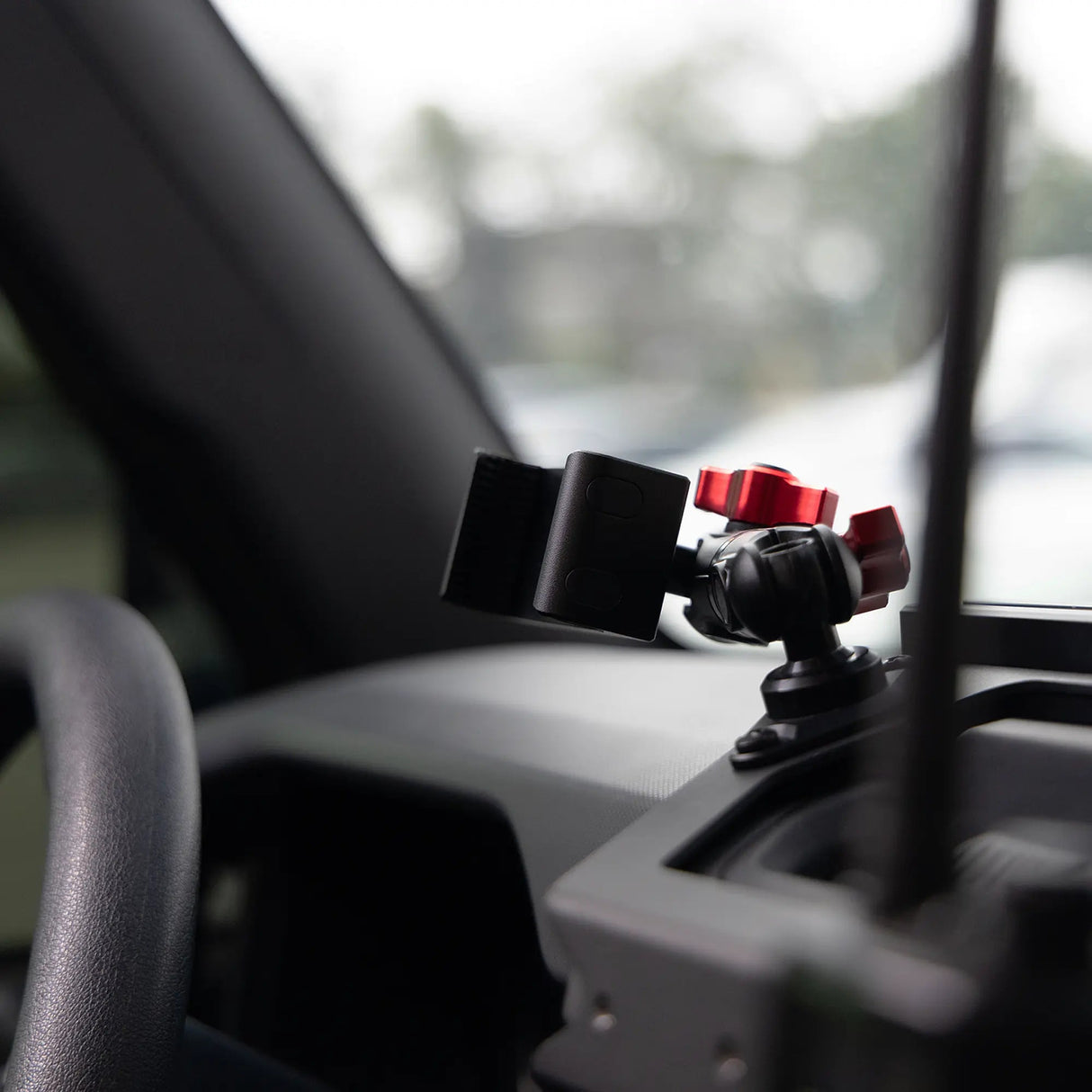Expedition Essentials Dash Mount With Dual Phone Holders, GoPro and CB Mic Holders | 2021-2025 Ford Bronco & Bronco Raptor (Non-Sport) - Xtrusion Overland