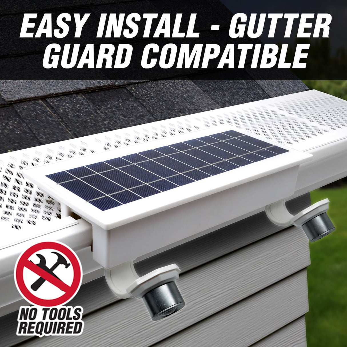 EZ Solar Home Security FLEXIT Spotlight - Gutter Mounted - Xtrusion Overland