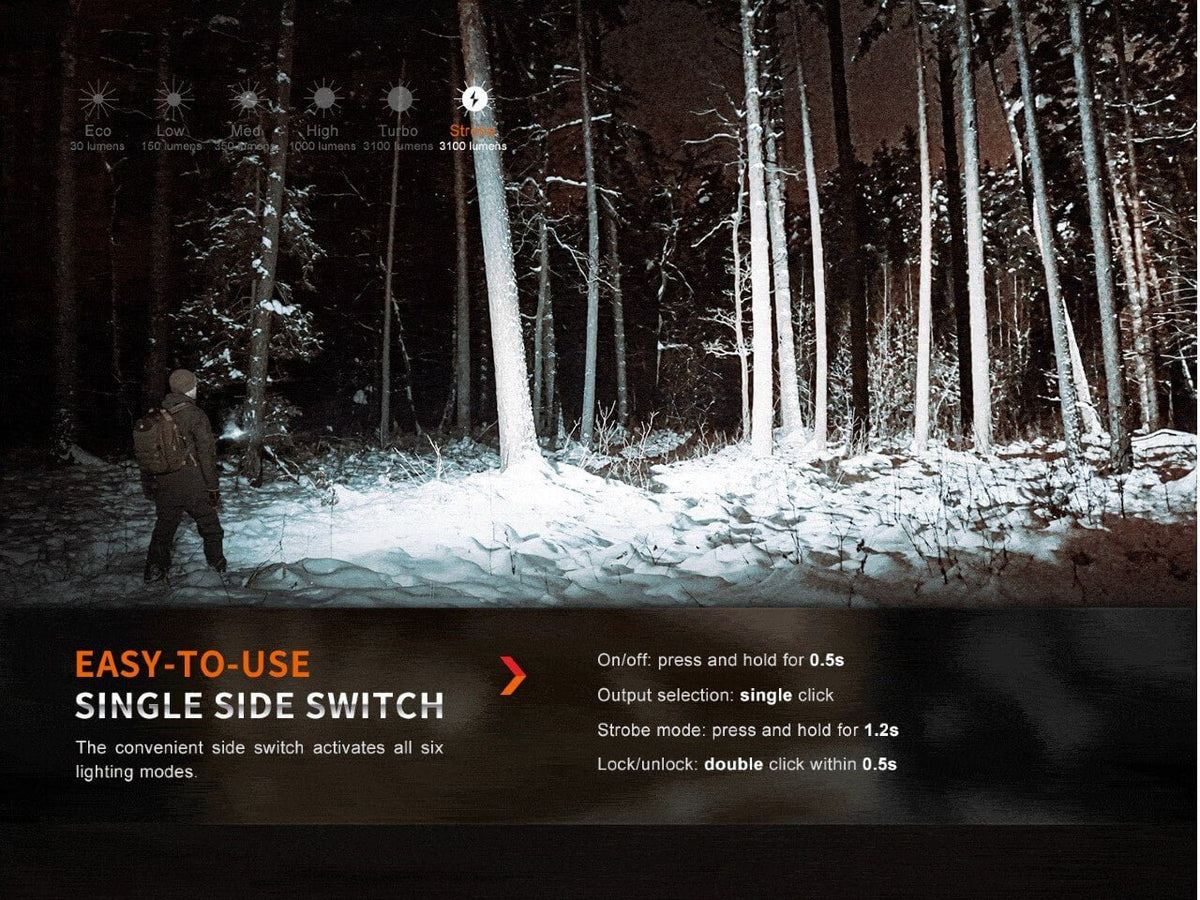 Fenix E35R High-Performance Rechargeable LED Flashlight - Xtrusion Overland