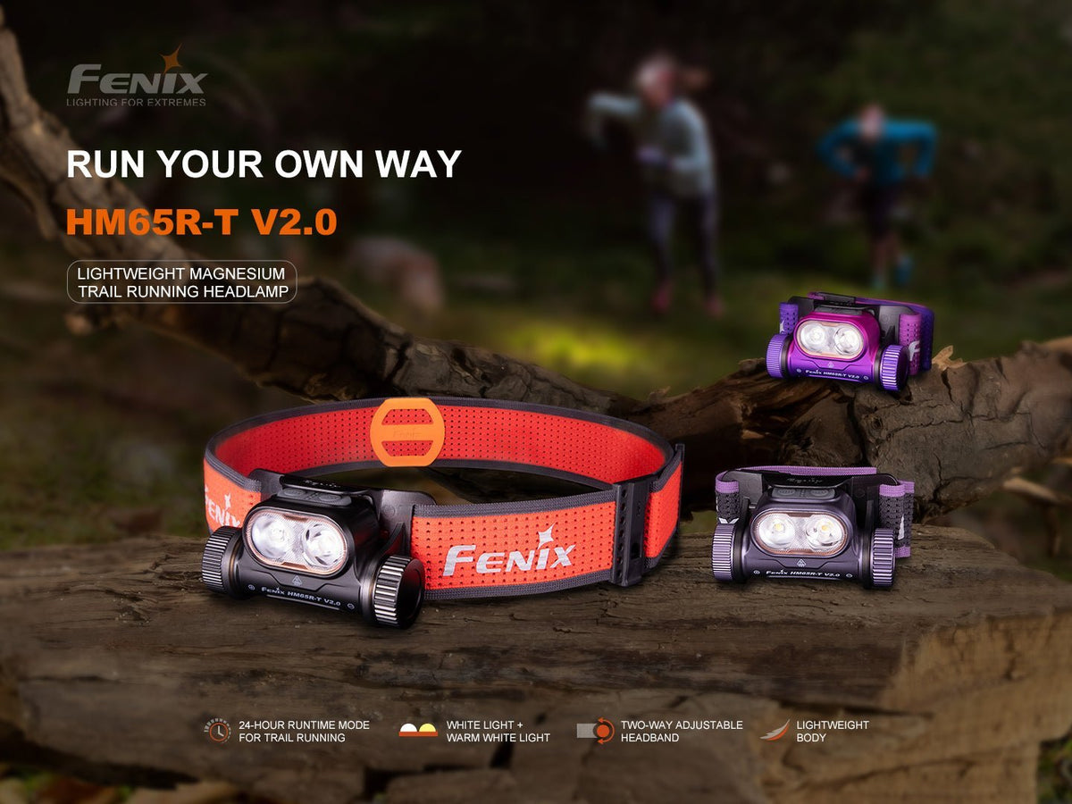 Fenix HM65R-T V2 Rechargeable Lightweight Trail Running Headlamp - Xtrusion Overland