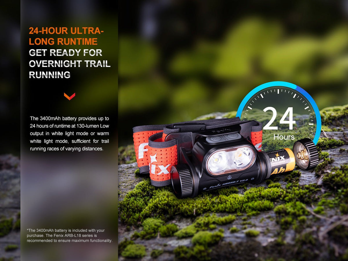 Fenix HM65R-T V2 Rechargeable Lightweight Trail Running Headlamp - Xtrusion Overland