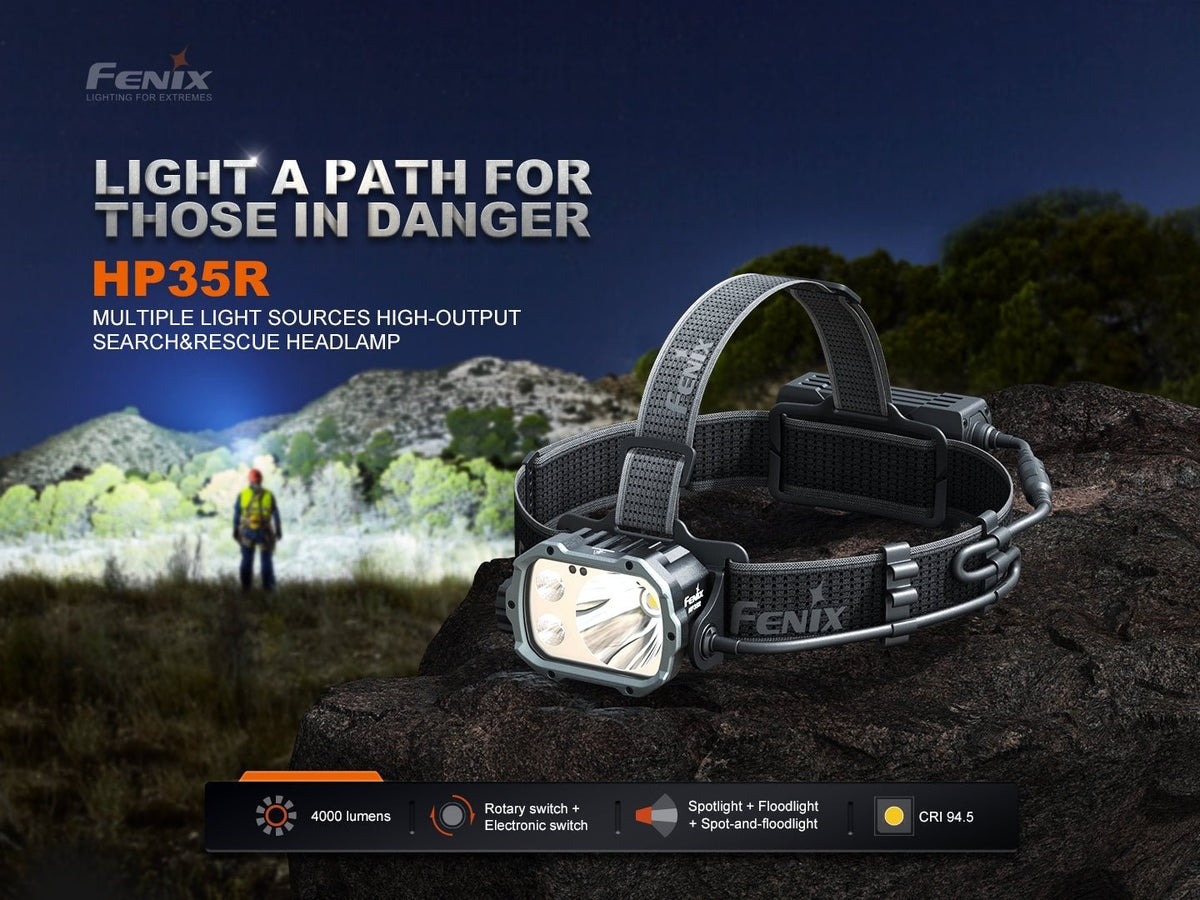 Fenix HP35R Search and Rescue Headlamp - Xtrusion Overland