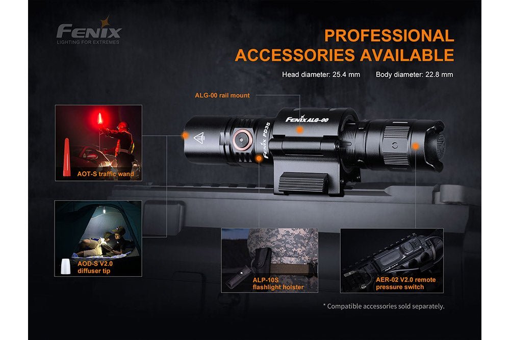 Fenix PD35 V3.0 Everyday Carry Flashlight - 1700 Lumens - Xtrusion Overland