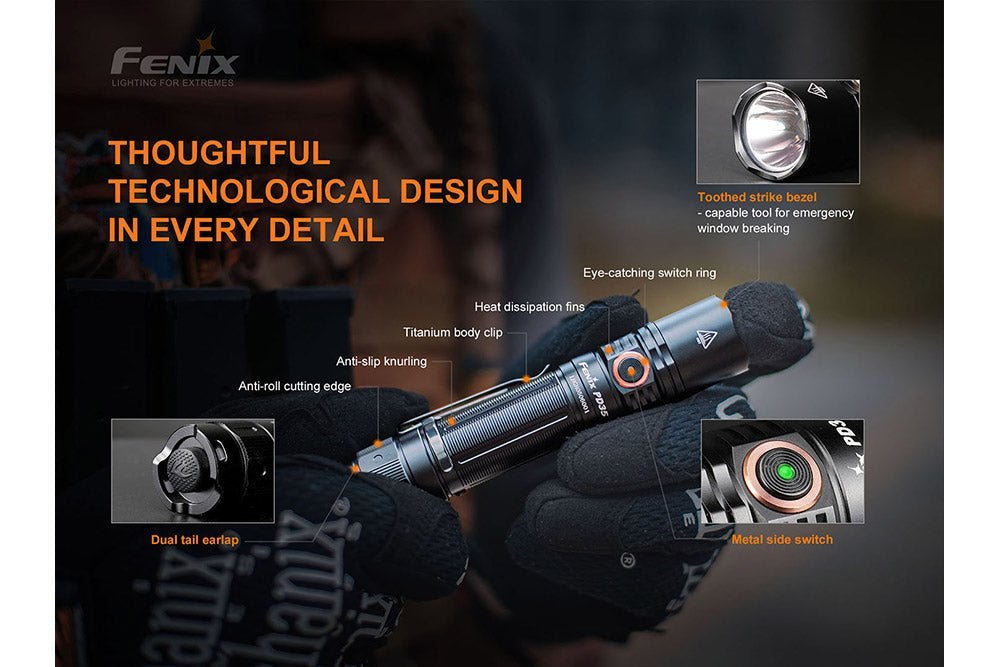 Fenix PD35 V3.0 Everyday Carry Flashlight - 1700 Lumens - Xtrusion Overland