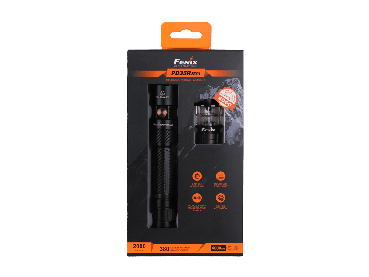 Fenix PD35R ACE Multi-mode Tactical Flashlight - Xtrusion Overland