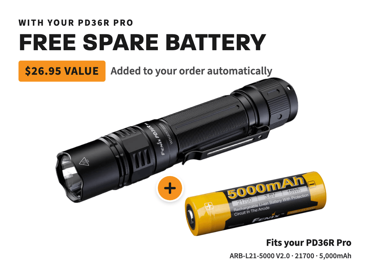 Fenix PD36R Pro 2800 Lumen Flashlight - Xtrusion Overland