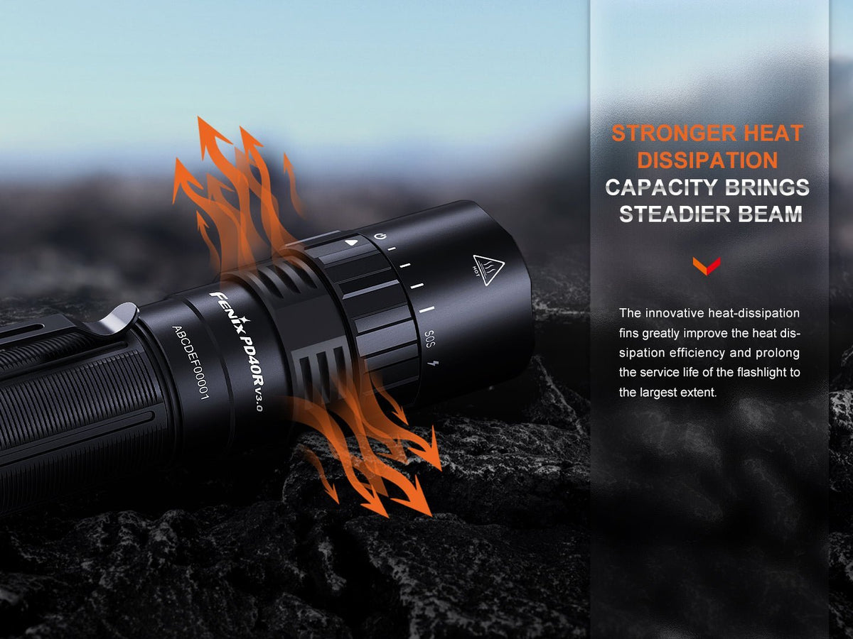 Fenix PD40R V3 Rechargeable Flashlight - Xtrusion Overland