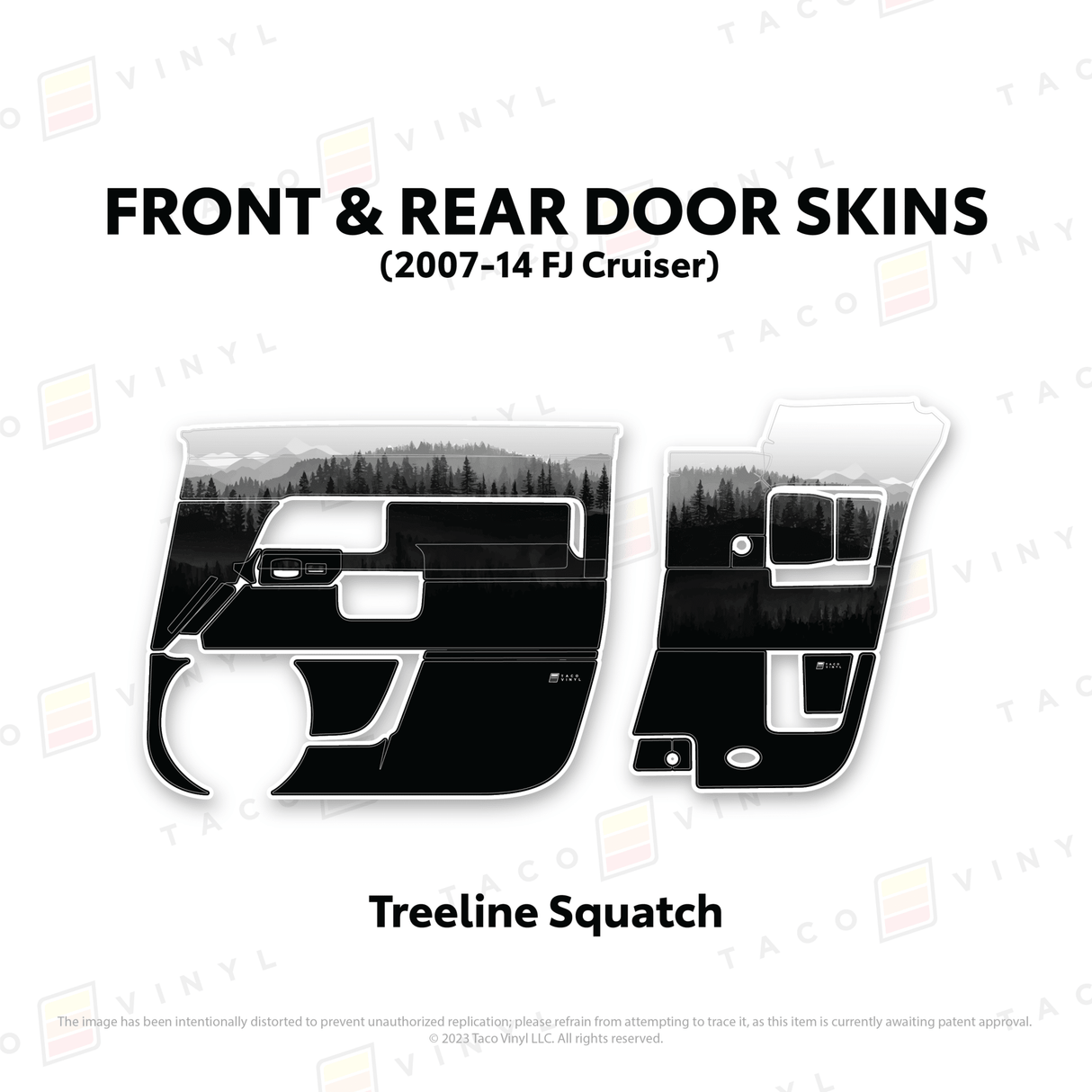 FJ Cruiser Door Skins - Xtrusion Overland