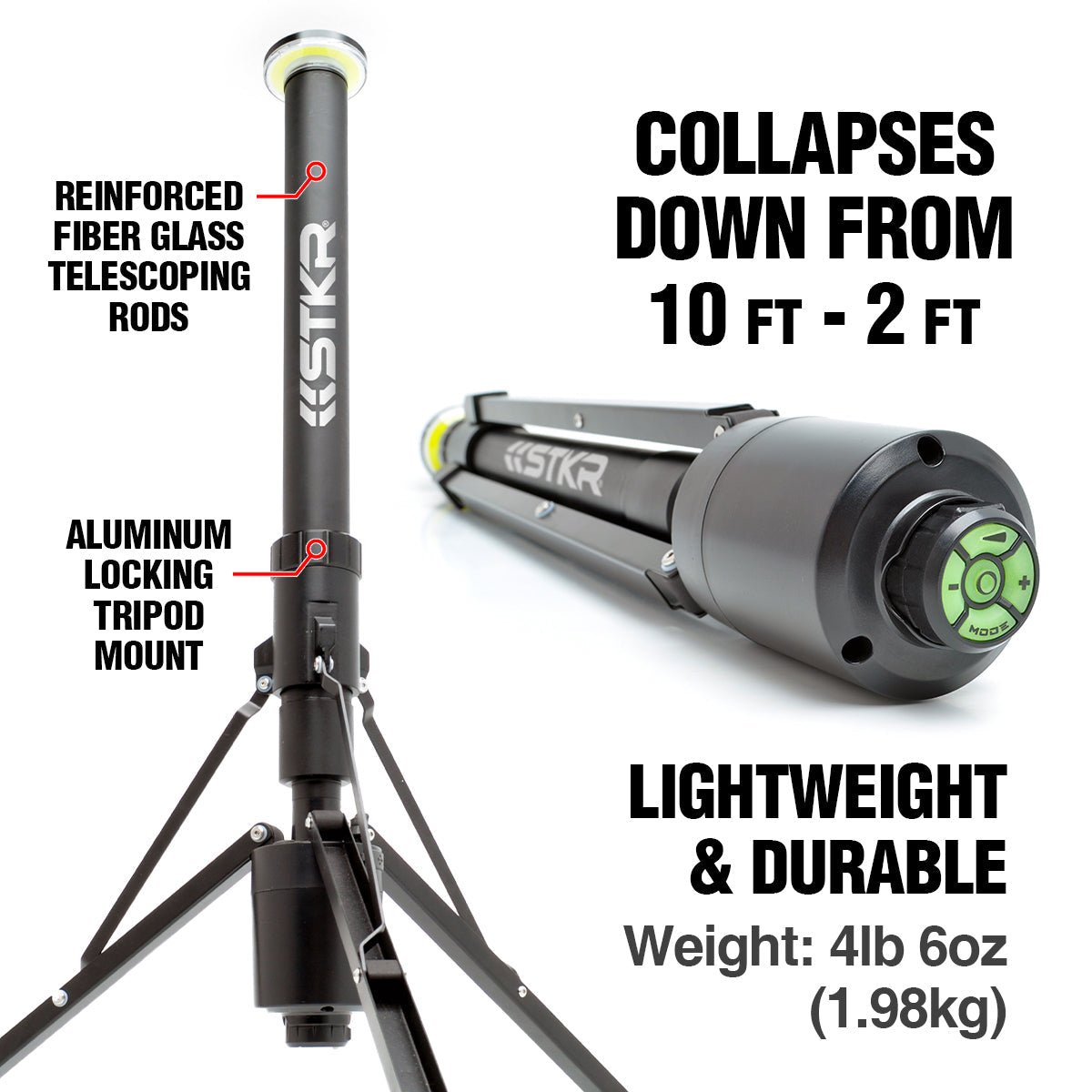 FLi - OVERLANDER 10' Telescoping Light with Wireless Remote - Xtrusion Overland