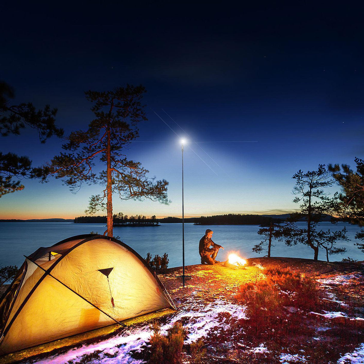 FLi - PRO 8' Telescoping Light with Removeable Flashlight & Wireless Remote - Xtrusion Overland
