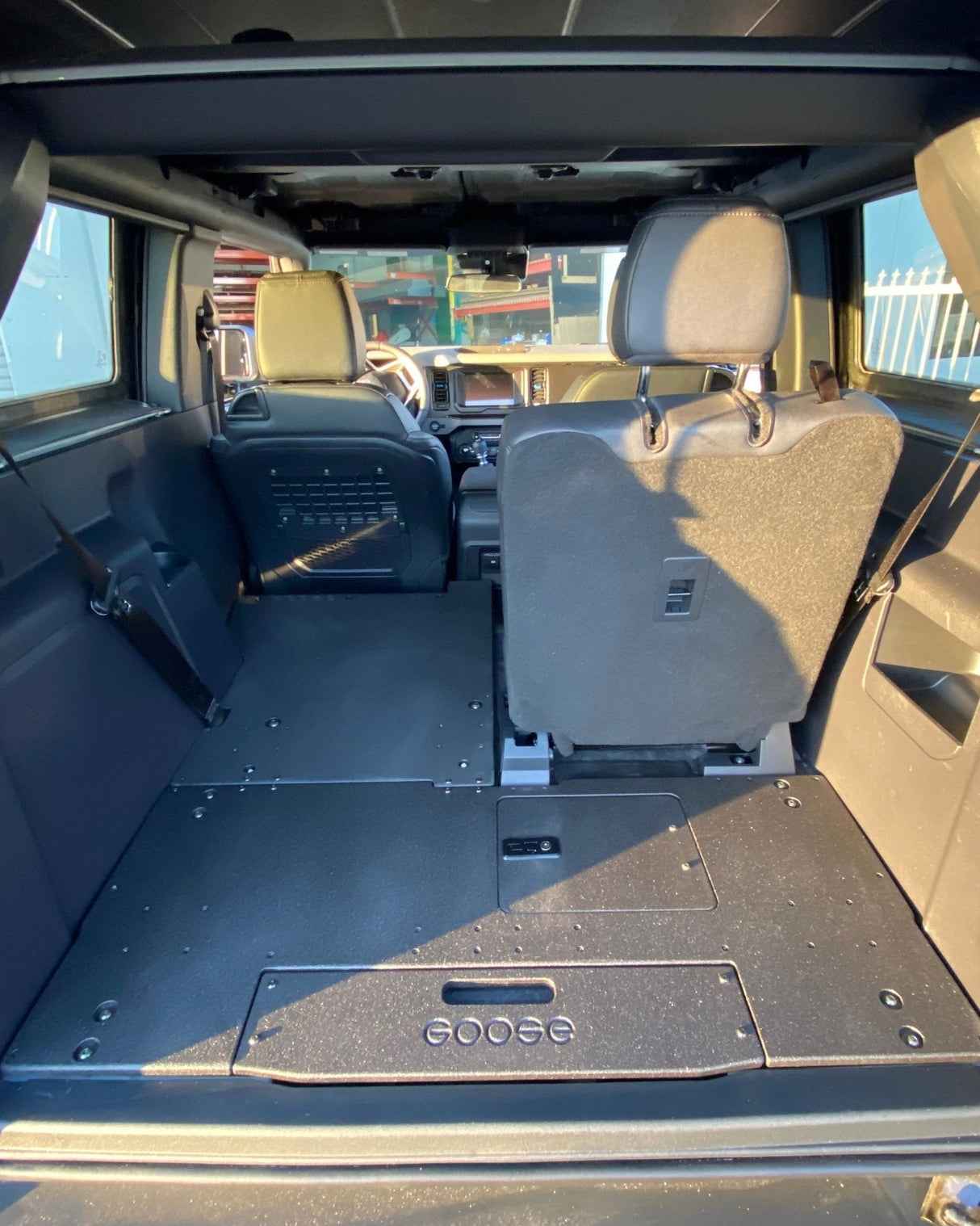 Ford Bronco 2021 - Present 6th Gen. 2 Door - Second Row Seat Delete Plate System - Xtrusion Overland