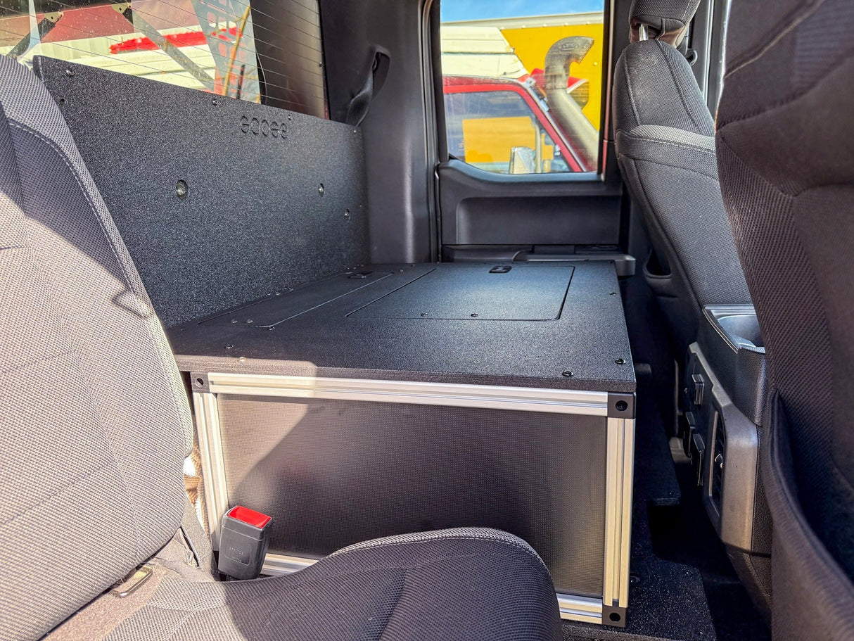 Ford - F150 - 2015 - Present - 13th - 14th Gen - Super Cab - without the center mounted B&O Subwoofer - Explore Series - Single Drawer Module - With Fitted Top Plate - Xtrusion Overland