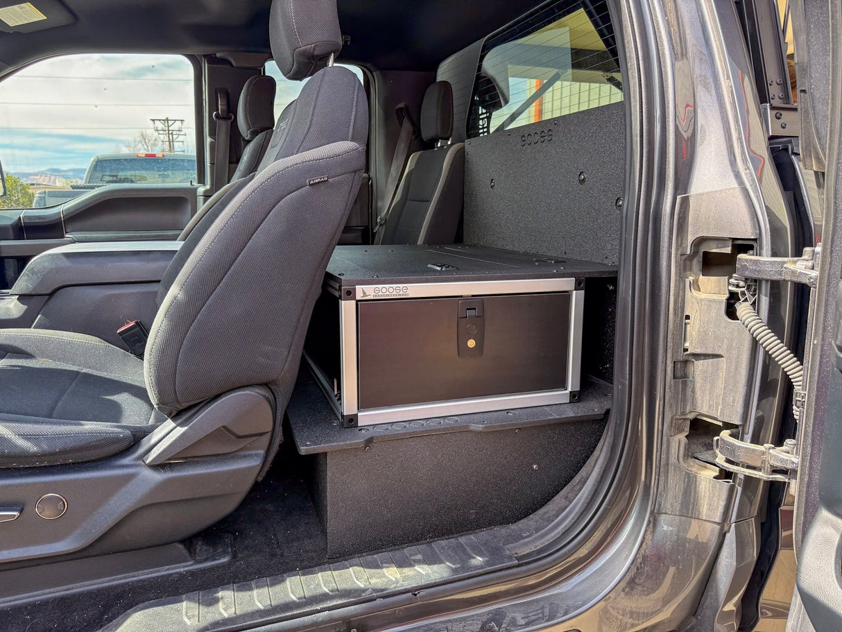 Ford - F150 - 2015 - Present - 13th - 14th Gen - Super Cab - without the center mounted B&O Subwoofer - Explore Series - Single Drawer Module - With Fitted Top Plate - Xtrusion Overland