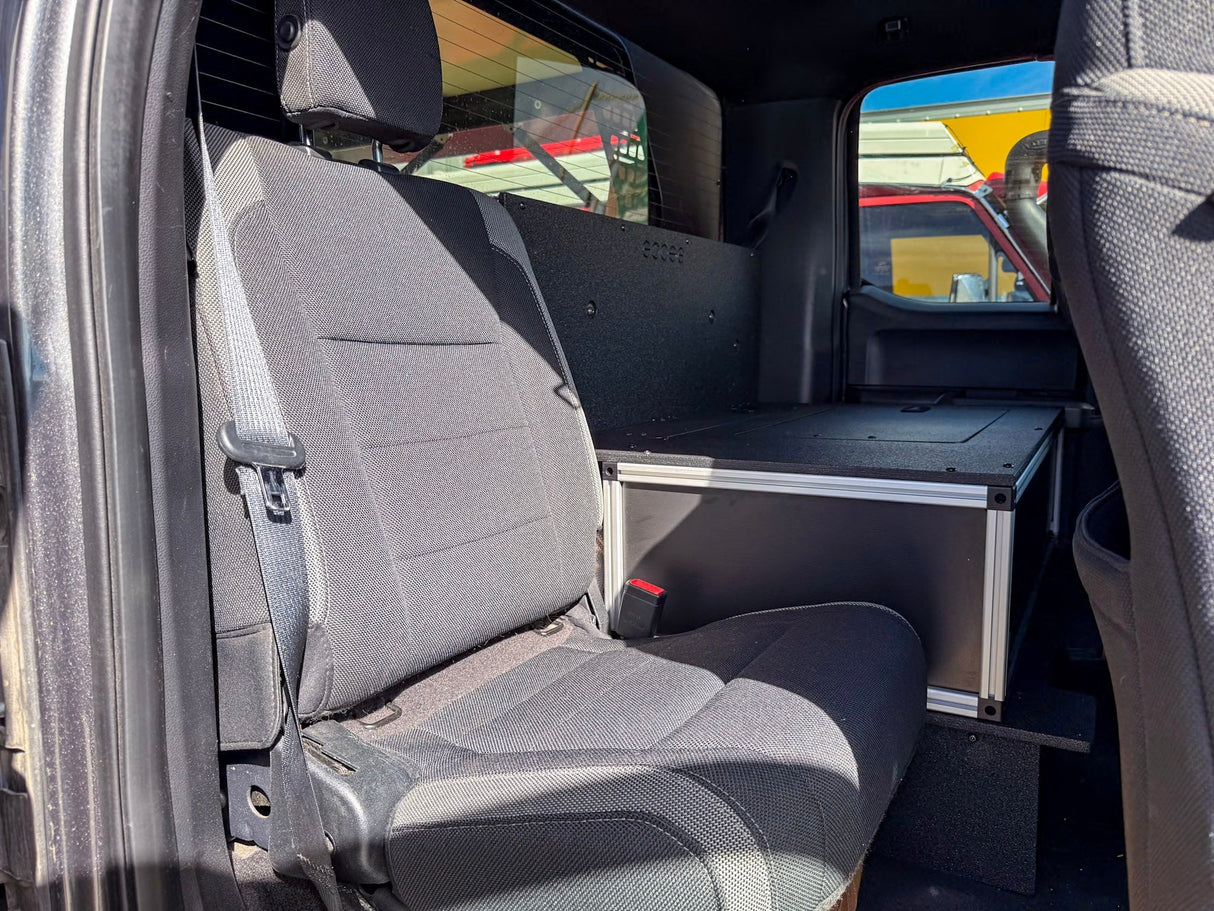 Ford - F150 - 2015 - Present - 13th - 14th Gen - Super Cab - without the center mounted B&O Subwoofer - Explore Series - Single Drawer Module - With Fitted Top Plate - Xtrusion Overland