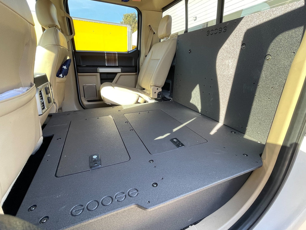 Ford F150 2015 - Present 13th & 14th Gen. SuperCrew - Second Row Seat Delete Plate System - Xtrusion Overland