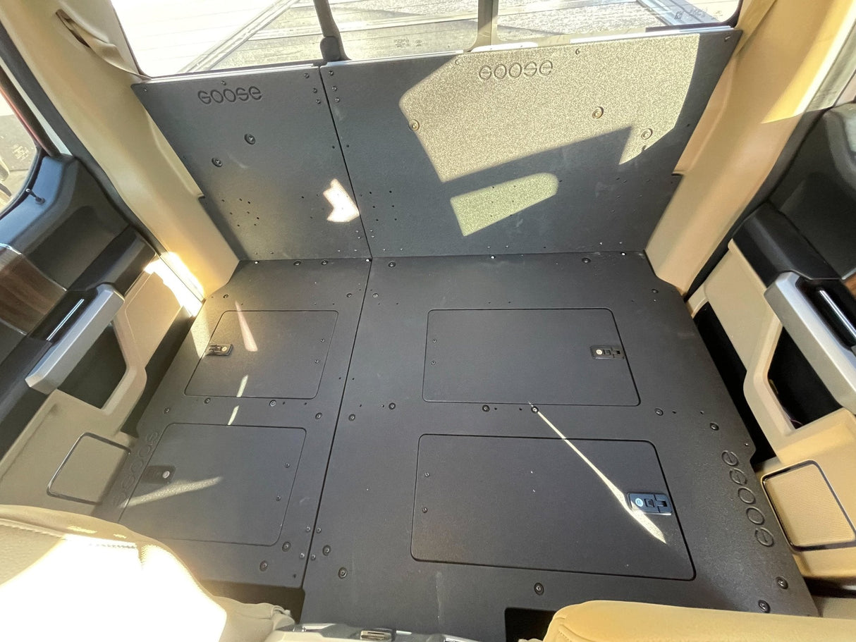 Ford F150 2015 - Present 13th & 14th Gen. SuperCrew - Second Row Seat Delete Plate System - Xtrusion Overland
