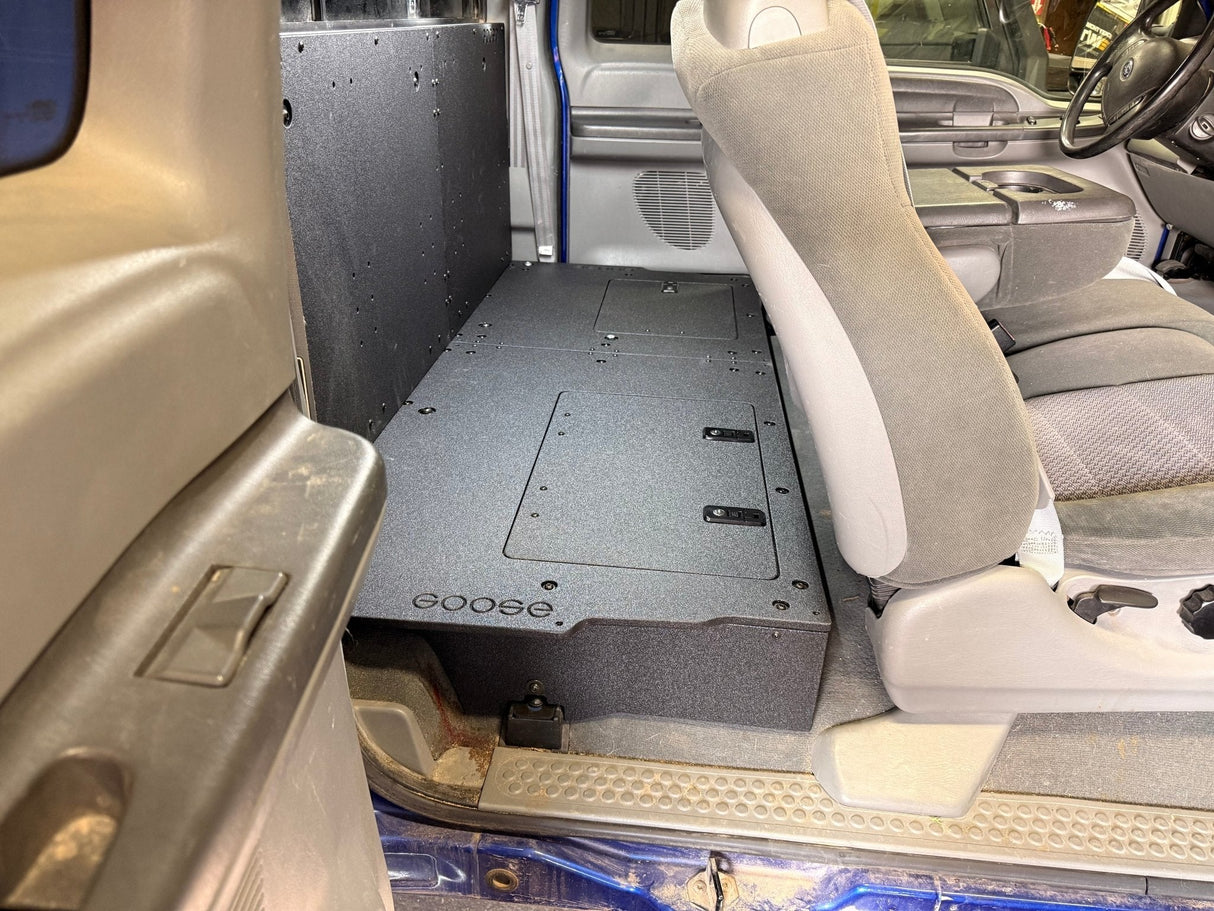 Ford - F250-350 - 1999-2007 - 1st Gen - Super Cab - Explore Series - Second Row Seat Delete - 100% - Xtrusion Overland
