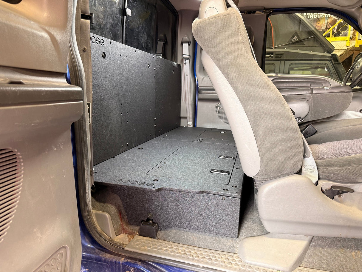 Ford - F250-350 - 1999-2007 - 1st Gen - Super Cab - Explore Series - Second Row Seat Delete - 100% - Xtrusion Overland