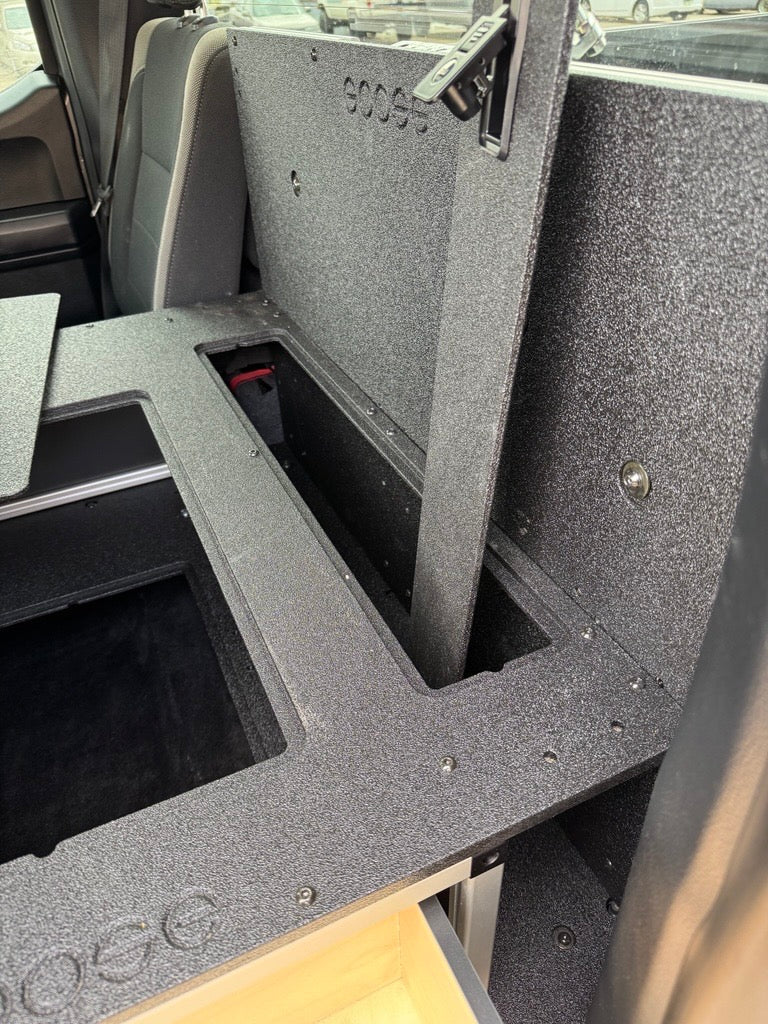 Ford - F250 - F550 - 2017 - Present - 4th - 5th Gen - Super Cab - without the center mounted B&O Subwoofer - Explore Series - Single Drawer Module - With Fitted Top Plate - Xtrusion Overland
