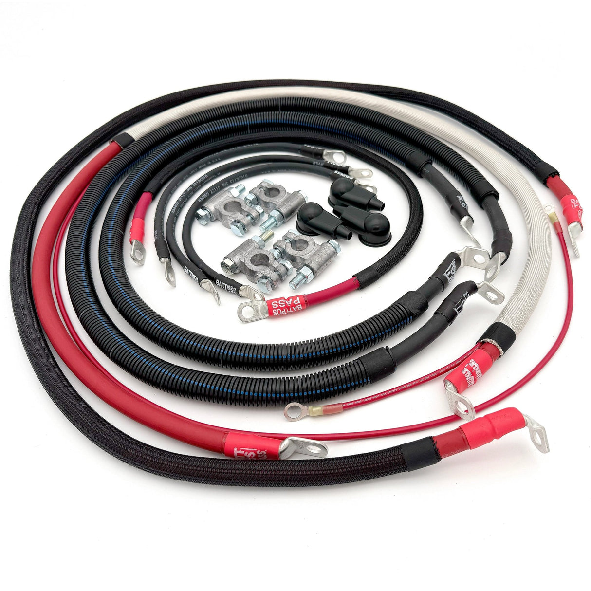 Ford Powerstroke 7.3 Diesel - F250/F350 OBS Battery Cable Kit (1990-1997) - Xtrusion Overland
