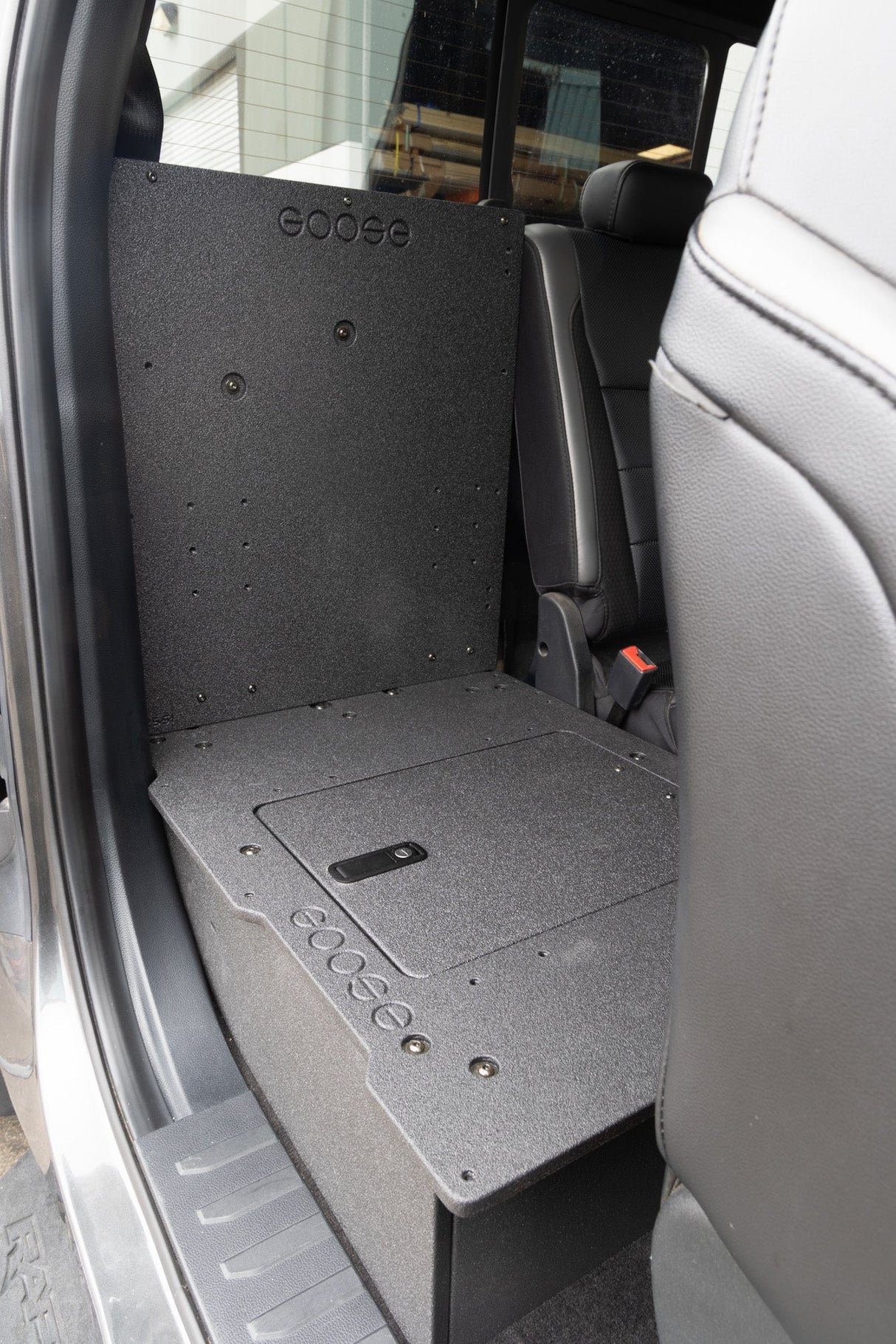 Ford Super Duty F250 - F550 2017 - Present 4th & 5th Gen. Super Cab - Second Row Seat Delete Plate System - Xtrusion Overland