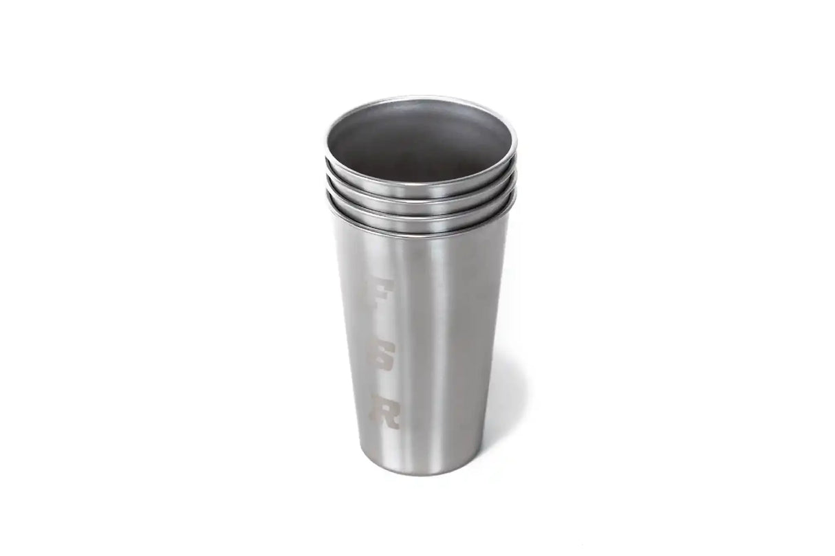 Stainless Steel 16oz Camp Cups (4)