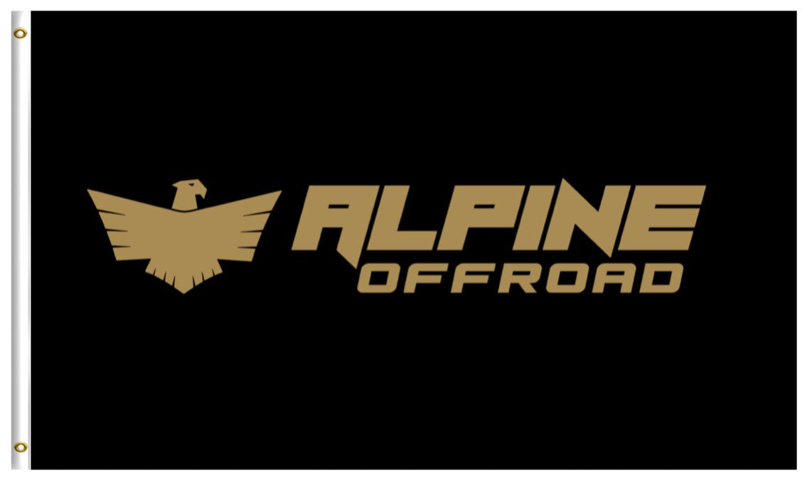 Gold & Black Alpine Offroad Flag - Xtrusion Overland
