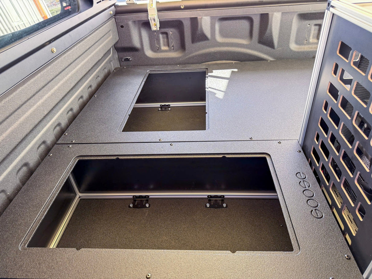 Goose Nest Bed Cubbie for Ford F150 Raptor 2015-2020 2nd Gen. SuperCrew 19-3/16x34x10 - Xtrusion Overland