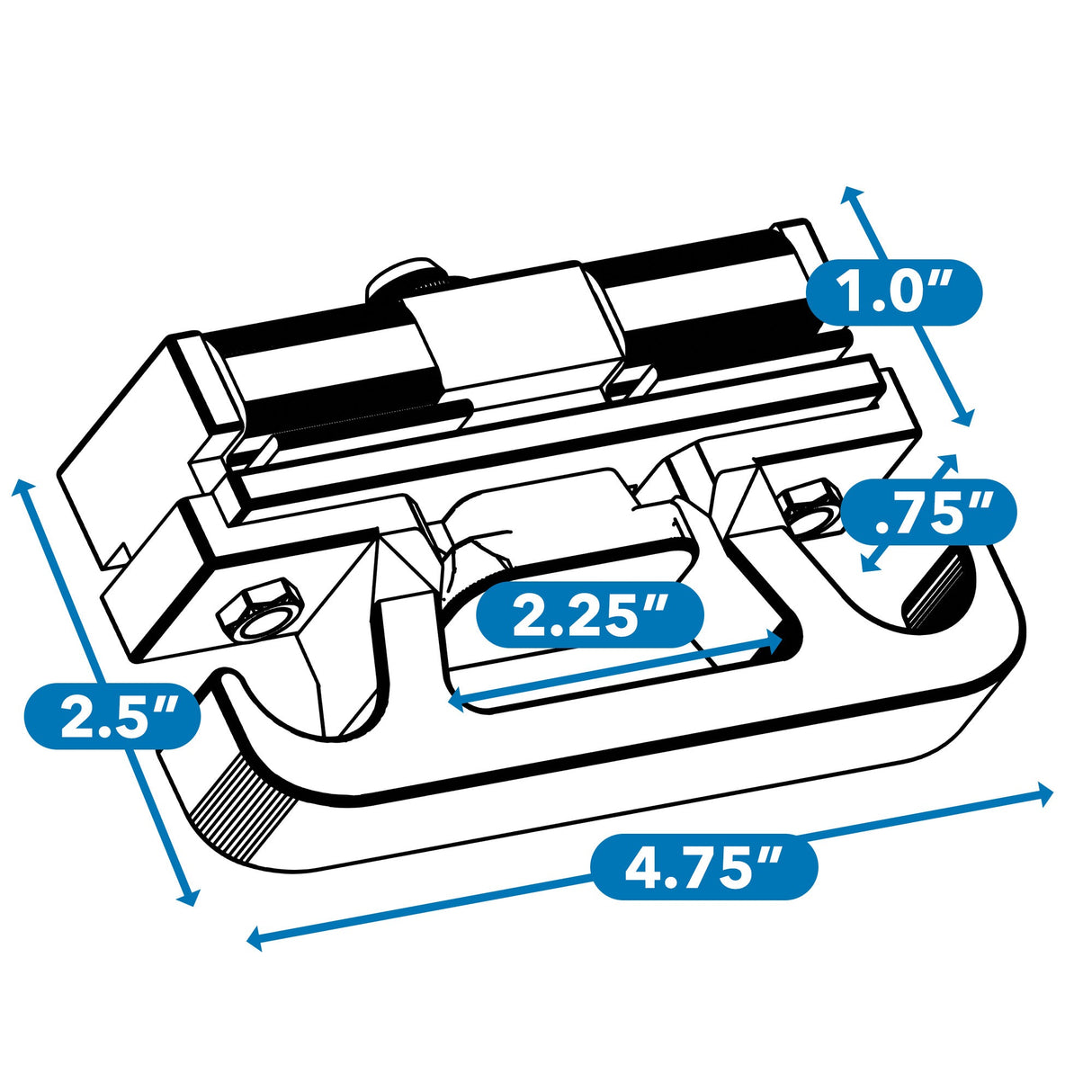 Integral Rail Tie-Down Cleat - Xtrusion Overland