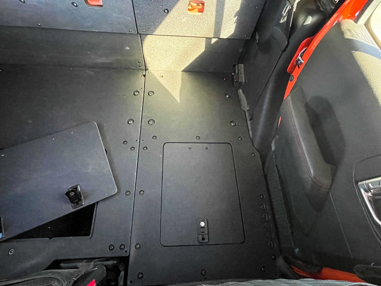 Jeep Gladiator 2019 - Present JT 4 Door - Second Row Seat Delete Plate System - Extended Platform - Xtrusion Overland